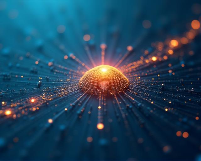 Visualizzazione astratta di reti neurali e proiezioni di crescita