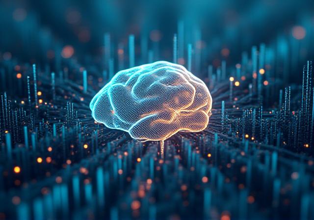 Rappresentazione astratta di AI e reportistica